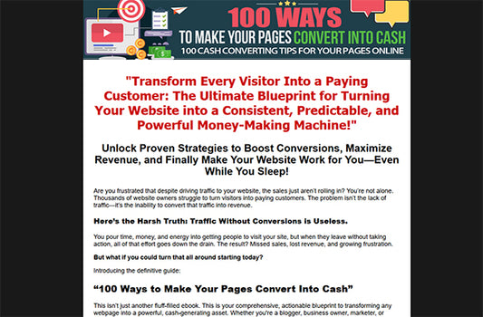 100 Ways to Make Your Pages Convert Into Cash
