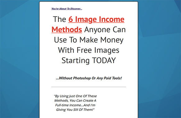 Image Income Methods